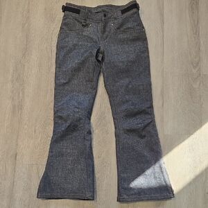 Stylish Women's Denim Flare Snow Pants